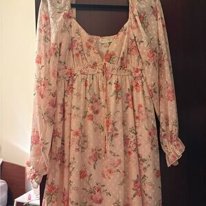 Elegant Floral Mini Dress